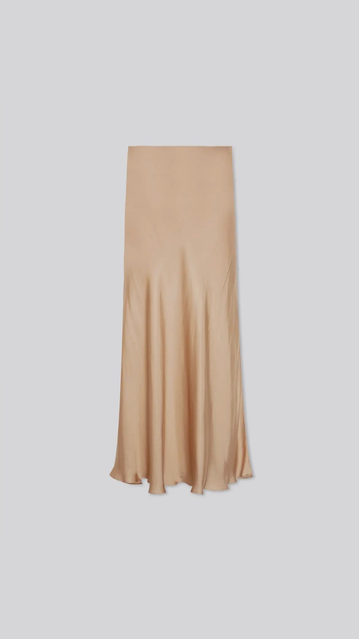 Jupe midi en satin