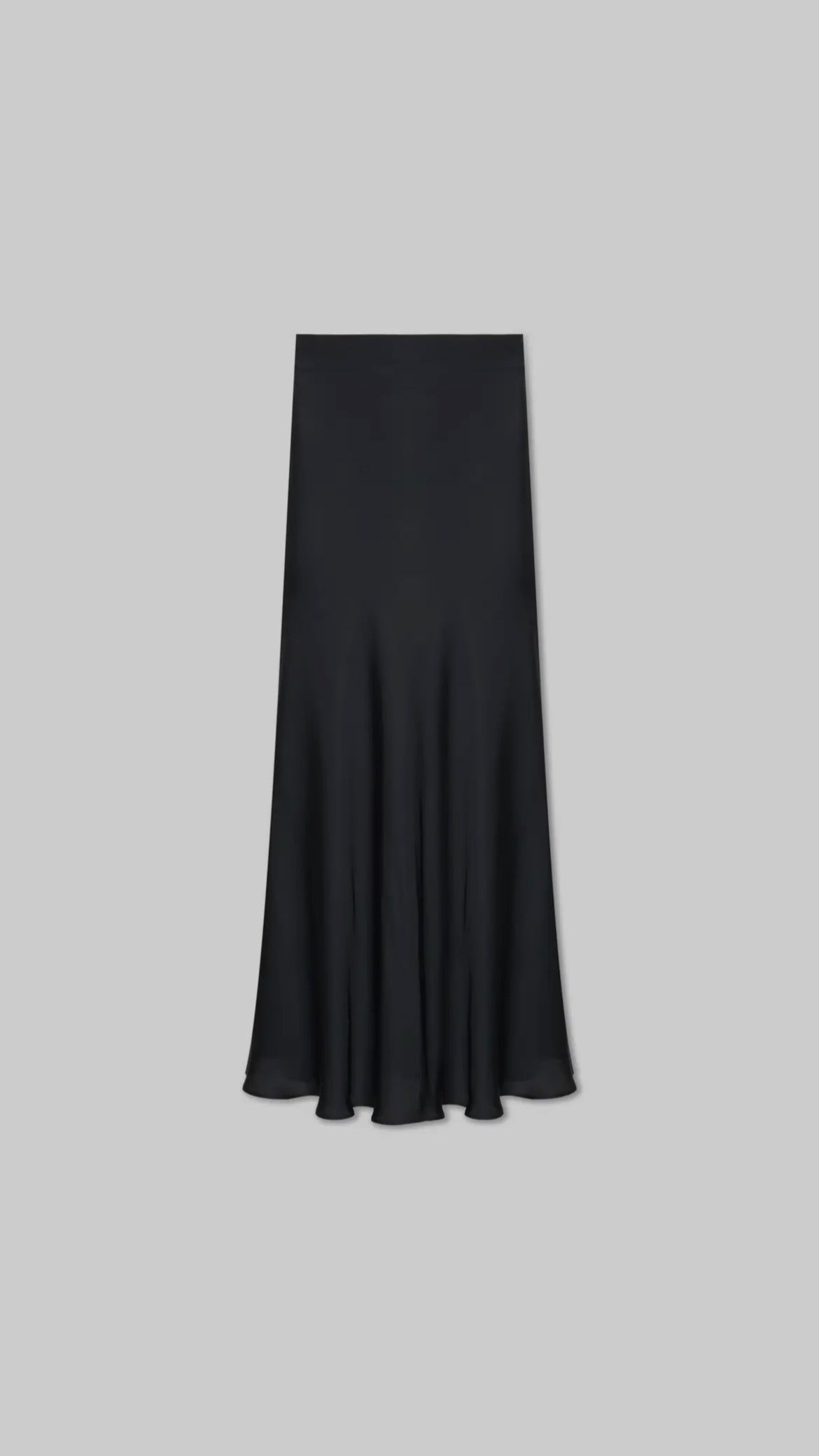 Jupe midi en satin