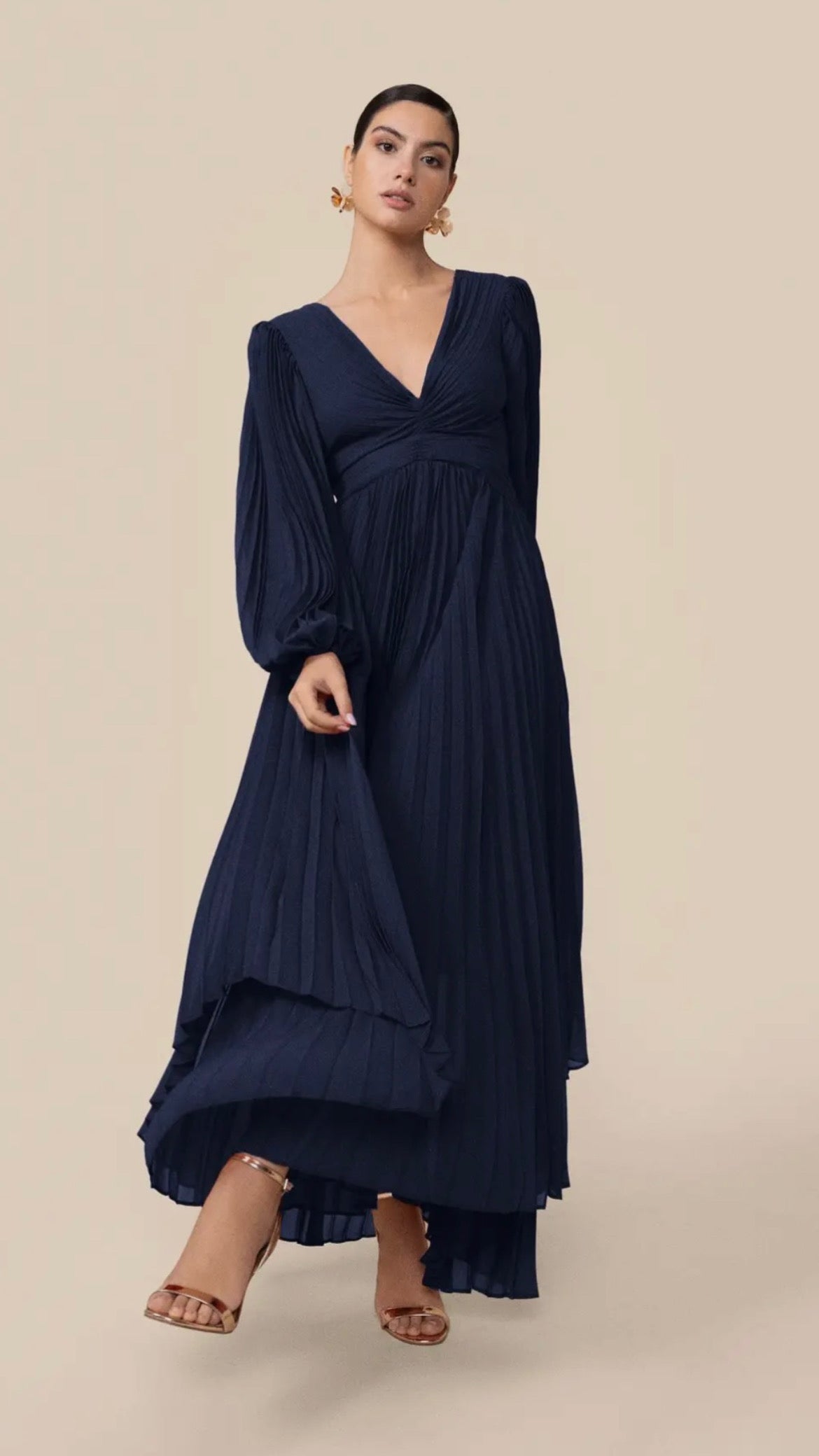 Robe Gretel Navy . Le Jardin .