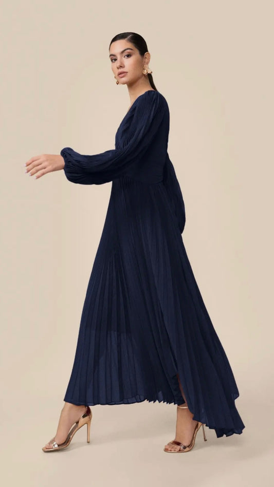 Robe Gretel Navy . Le Jardin .